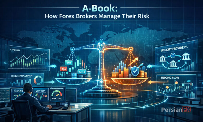 بروکر A-Book چگونه ریسک معاملات مشتریان را پوشش می‌دهد؟