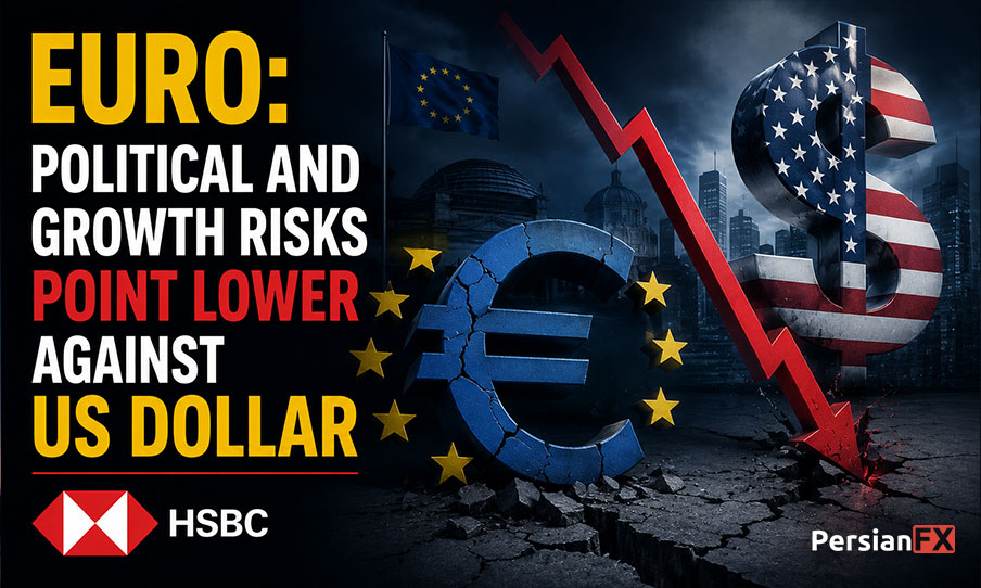 HSBC: یورو تحت فشار ریسک‌های سیاسی و رشد اقتصادی؛ احتمال افت EUR/USD تقویت شد