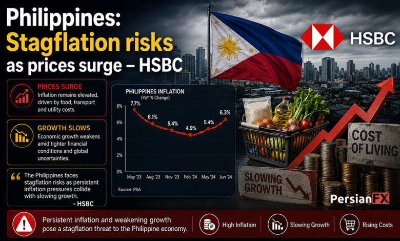 هشدار HSBC درباره رکود تورمی در فیلیپین؛ رشد اقتصادی کاهش یافت و تورم اوج گرفت