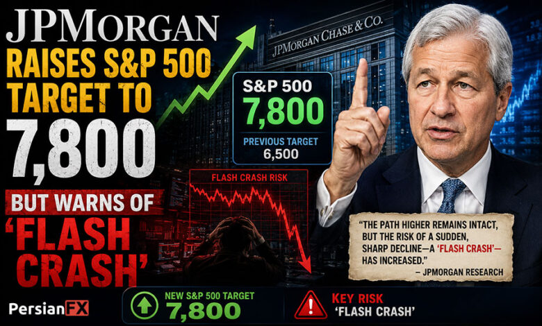 JPMorgan هدف S&P 500 را به 7800 واحد افزایش داد، هشدار درباره سقوط ناگهانی بازار سهام