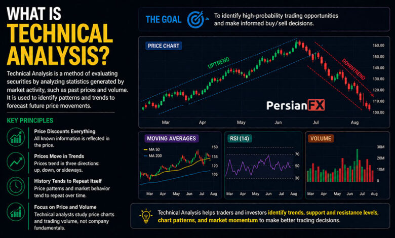 تحلیل تکنیکال چیست؟ آموزش کامل Technical Analysis در فارکس و بازارهای مالی