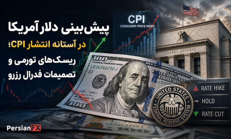 پیش‌بینی دلار آمریکا در آستانه انتشار CPI؛ ریسک‌های تورمی و تصمیمات فدرال رزرو