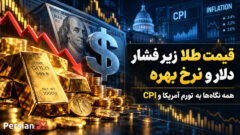 قیمت طلا زیر فشار دلار و نرخ بهره - همه نگاه‌ها به تورم آمریکا و CPI