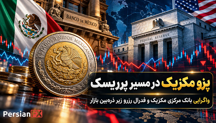 پزو مکزیک در مسیر پرریسک: واگرایی بانک مرکزی مکزیک و فدرال رزرو زیر ذرهبین بازار